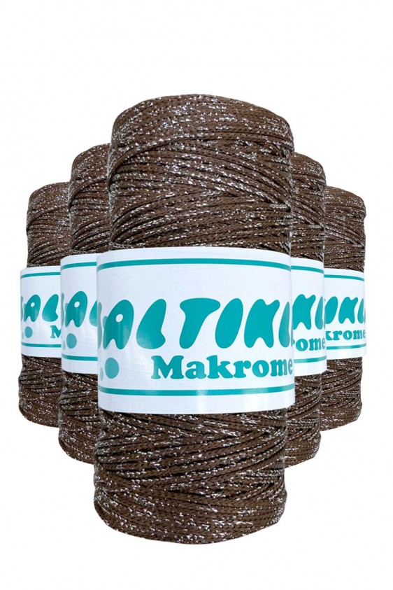 5 Adet Polyester Simli Makrome İpi SG-2080