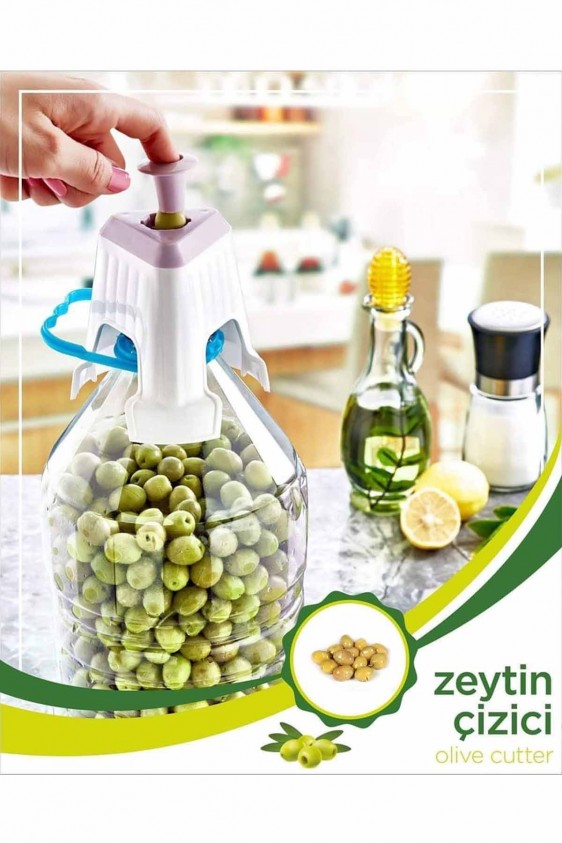 Kolay Zeytin Dilme Çizme Aparatı Pratik Kolay Zeytin Çizici Alet