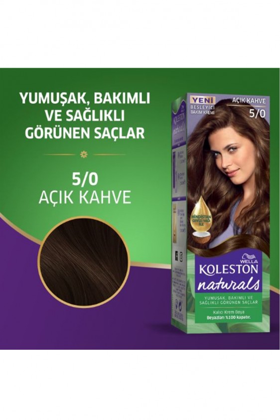 Naturals Saç Boyası Açık Kahve 5/0 2x Paket