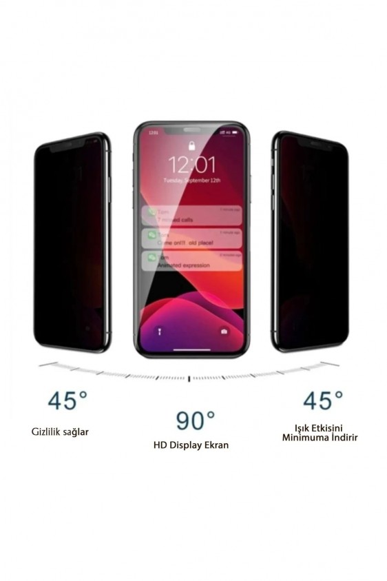 Iphone 6G Uyumlu Hayalet Ekran Gizli Tam Kaplayan Kırılmaz Cam Seramik Ekran Koruyucu Film