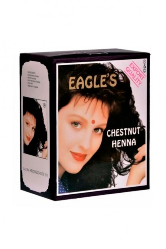 Eagle's Orijinal Hint Kınası Saç Boyası Kestane Rengi - Chestnut Henna