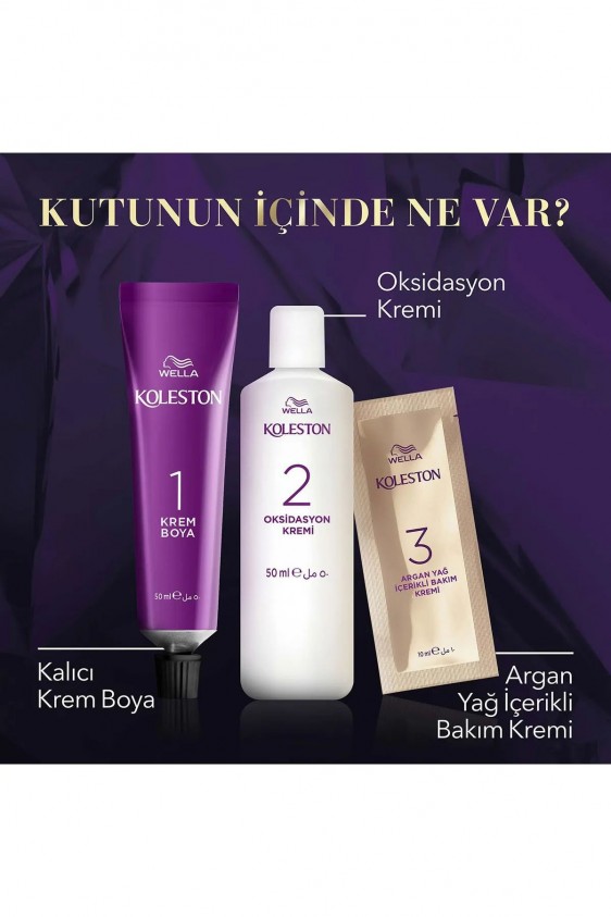 Koleston Intense Saç Boyası 1/0 Mavi Siyah - Salon Kalitesi