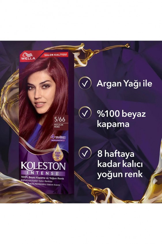 Koleston Intense Saç Boyası 5/66 Patlıcan Moru - Salon Kalitesi