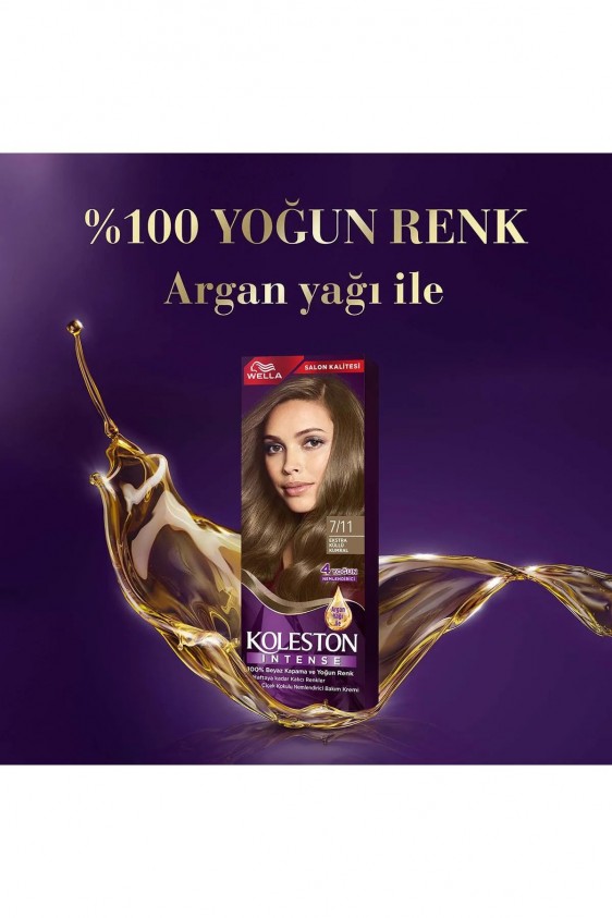 Koleston Intense Saç Boyası 7/11 Ekstra Küllü Kumral - Salon Kalitesi