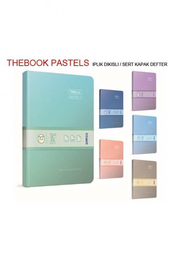 Gıpta Thebook 20x28 Sert Kapak Pastel Defter 400 Yaprak Çizgili