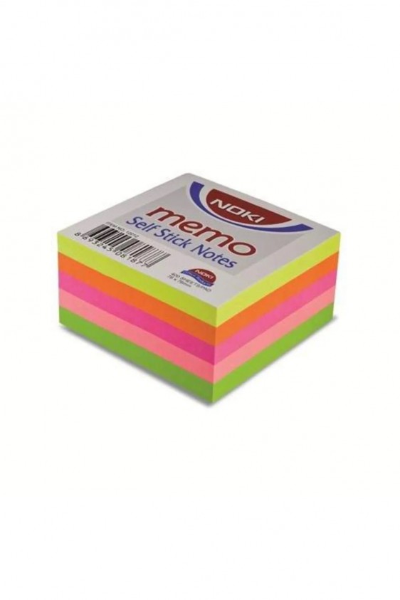 Noki Memo 12012 75 X 75 Mm Neon Küp Yapışkanlı Not Kağıdı 400 Yaprak Neon