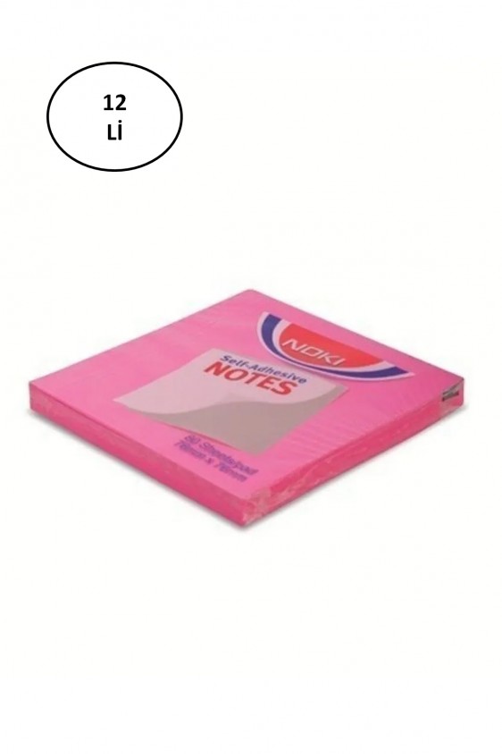 Noki Memo Yapışkanlı Not Kağıdı 75 x 75 mm Pembe