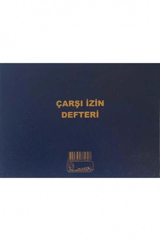 Kocaoluk Çarşı İzin Defteri Cilt Kapak