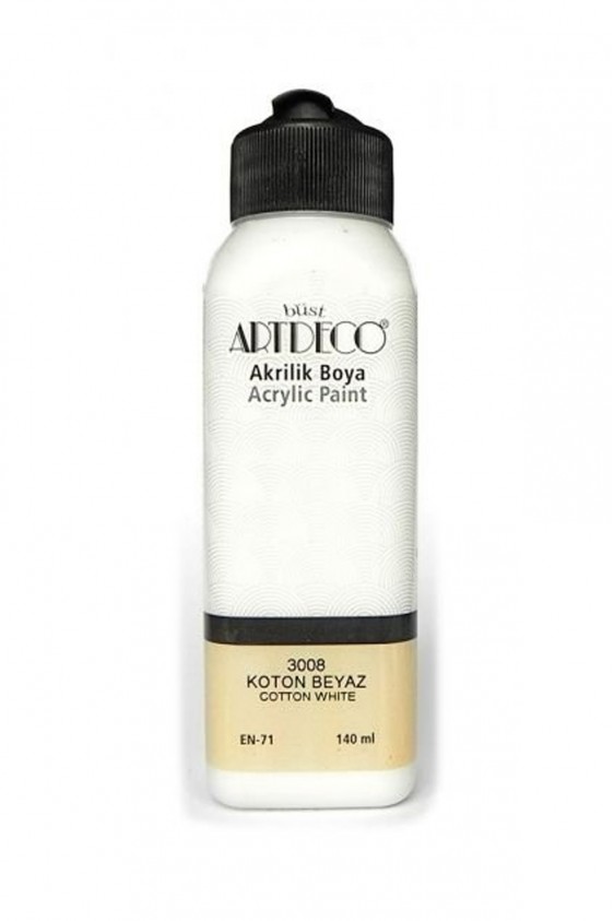 ArtDeco Akrilik Boya 3008 Koton Beyaz 140 Ml