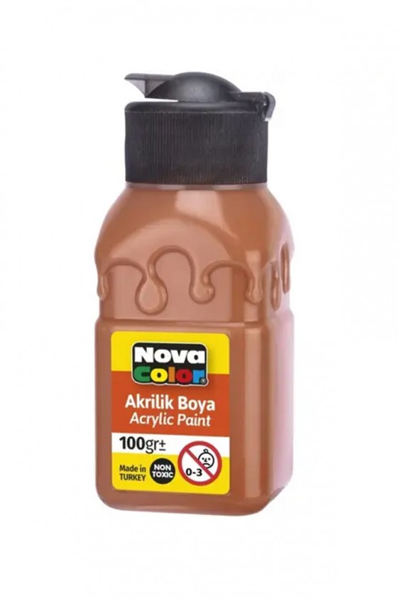 Nova Color NC-2028 Terakota 100 gr Şişe Akrilik Boya