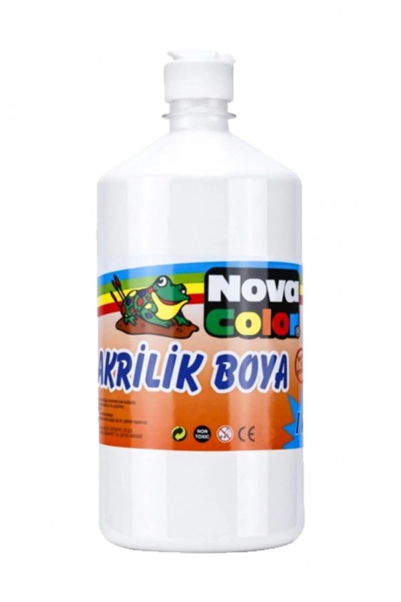 Nova Color Akrilik Boya 1 Kg Beyaz Nc-225 1