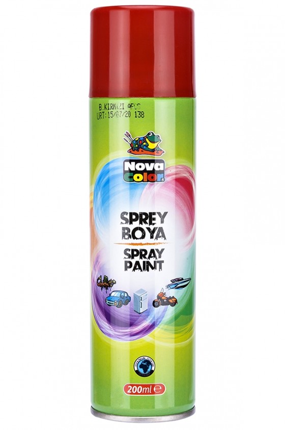 Nova Color Sprey Boya 200 Ml Kırmızı