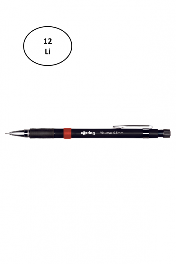 Rotring Visumax Versatil Kalem Siyah 0.5 MM 12'li