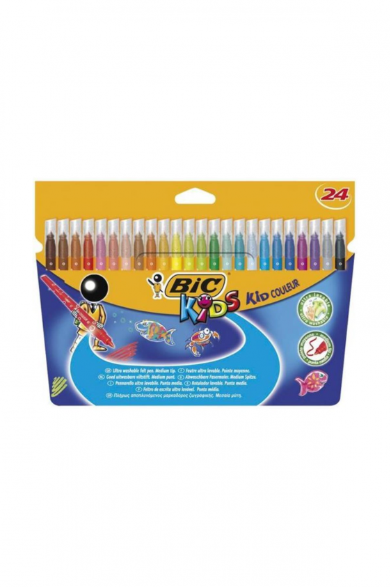 Bic Kid Couleur Keçeli Boya Kalemi 24'lü Kutu