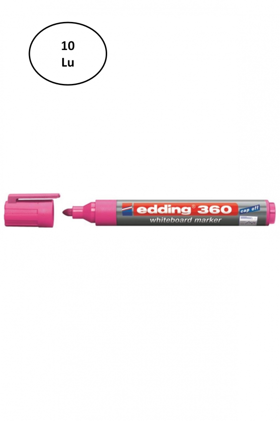 Edding Beyaz Tahta Kalemi Pembe (E-360) ED36009 10'lu