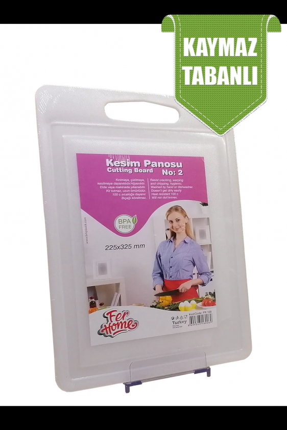 Kesme Tahtası Plastik Büyük Kesme Sunum Tahtası Kesim Panosu 225x325 Mm Royaleks-FR-108