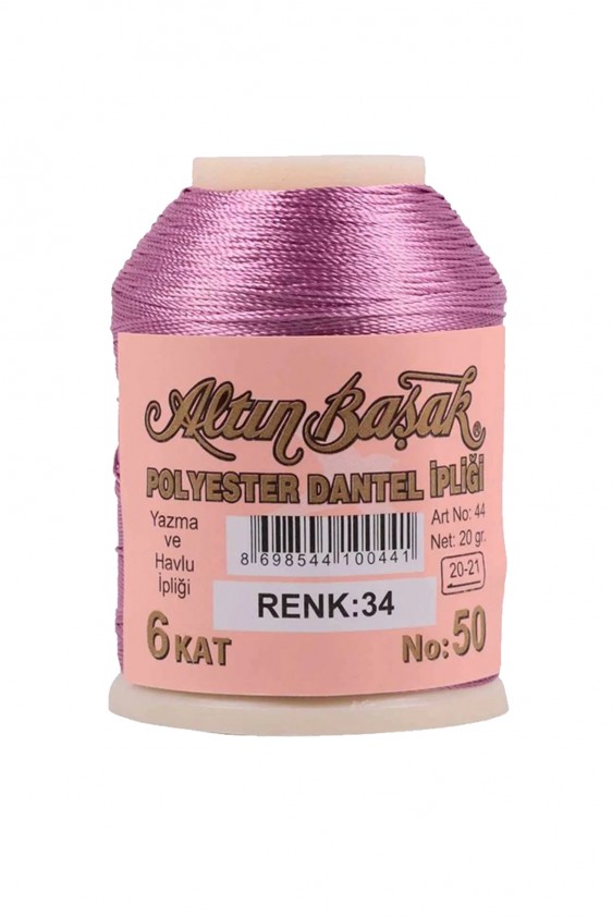 3 Adet Altınbaşak Oya ve Dantel İpi 20 gr - Royaleks - No: 034