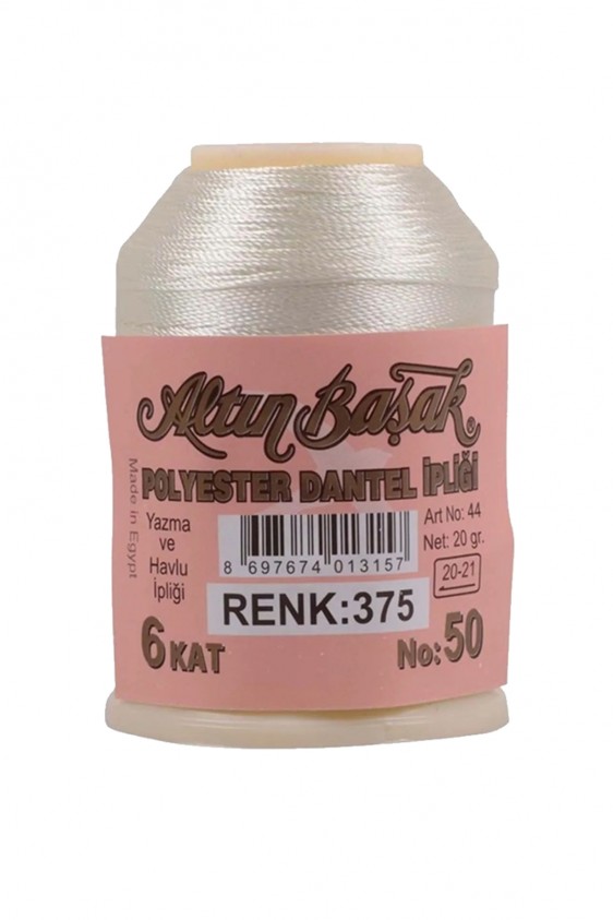 3 Adet Altınbaşak Oya ve Dantel İpi 20 gr - Royaleks - No: 375 - 038 - 316