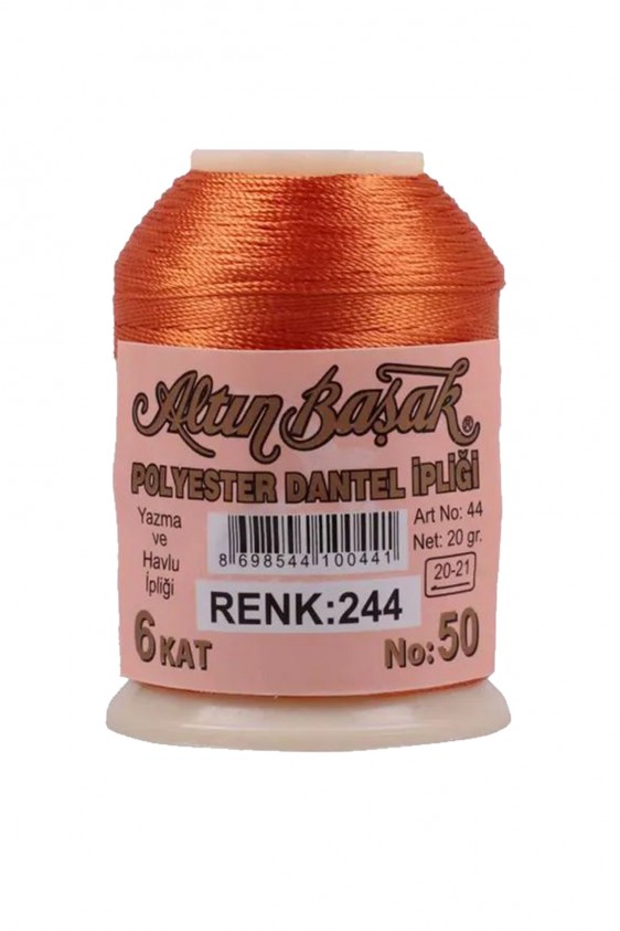 3 Adet Altınbaşak Oya ve Dantel İpi 20 gr - Royaleks - No: 244 - 465 - 023