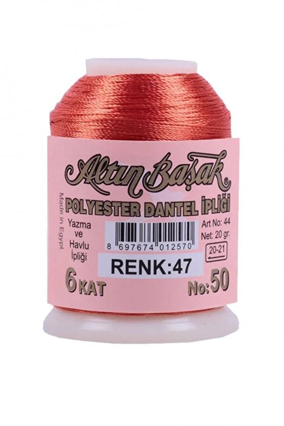 3 Adet Altınbaşak Oya ve Dantel İpi 20 gr - Royaleks - No: 047 - 089 - 021