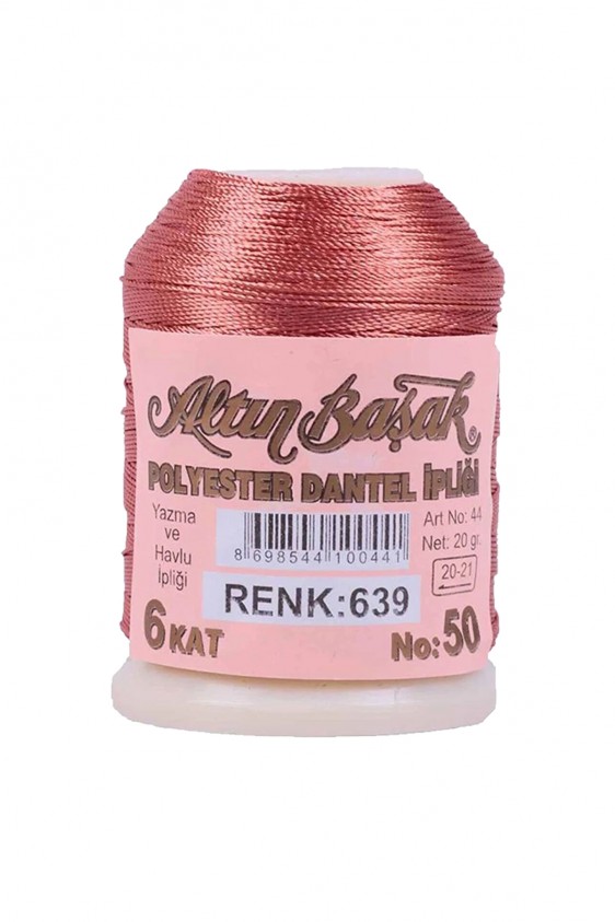 3 Adet Altınbaşak Oya ve Dantel İpi 20 gr - Royaleks - No: 639 - 553 - 755